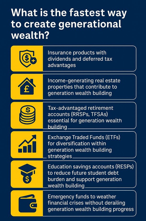 What is the fastest way to create generational wealth
